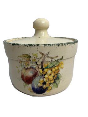Casey Pottery Marshall Texas Butter Crock with Lid - Vintage Collectible